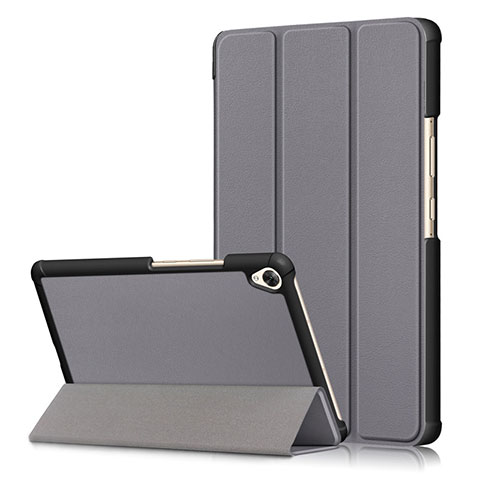 Handytasche Stand Schutzhülle Flip Leder Hülle L06 für Huawei MediaPad M6 8.4 Grau