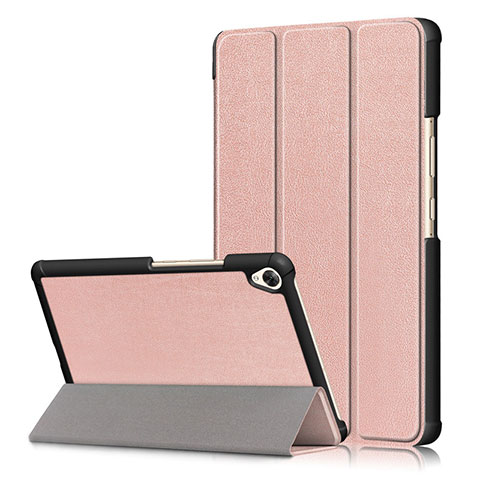 Handytasche Stand Schutzhülle Flip Leder Hülle L06 für Huawei MediaPad M6 8.4 Rosegold