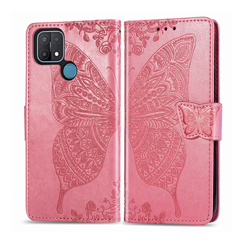 Handytasche Stand Schutzhülle Flip Leder Hülle L06 für Oppo A35 Rosa