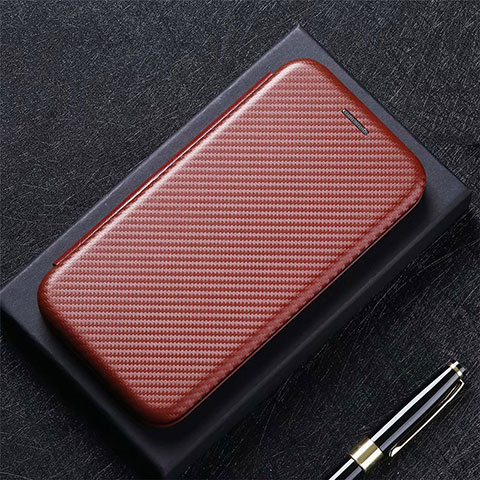 Handytasche Stand Schutzhülle Flip Leder Hülle L06 für Oppo Reno5 Pro 5G Braun