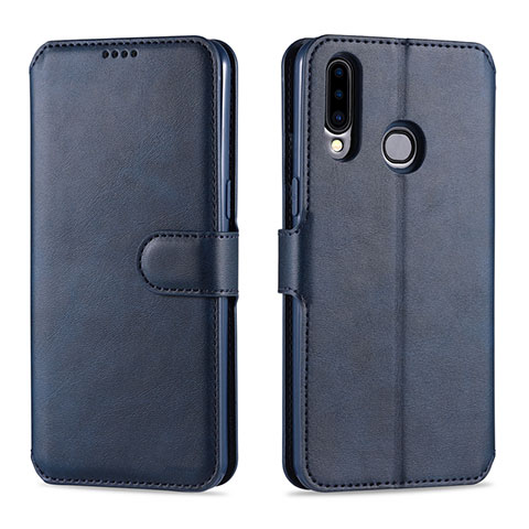 Handytasche Stand Schutzhülle Flip Leder Hülle L06 für Samsung Galaxy A20s Blau