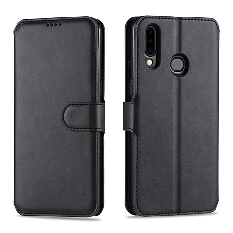 Handytasche Stand Schutzhülle Flip Leder Hülle L06 für Samsung Galaxy A20s Schwarz