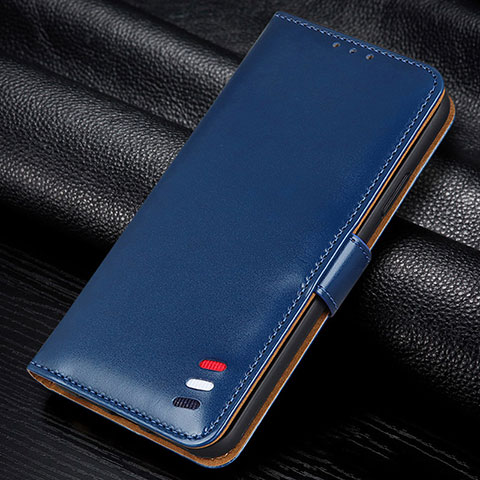 Handytasche Stand Schutzhülle Flip Leder Hülle L06 für Samsung Galaxy A31 Blau