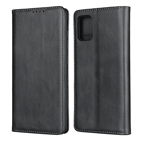 Handytasche Stand Schutzhülle Flip Leder Hülle L06 für Samsung Galaxy A71 4G A715 Schwarz