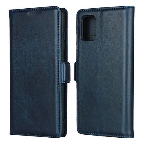 Handytasche Stand Schutzhülle Flip Leder Hülle L06 für Samsung Galaxy M40S Blau