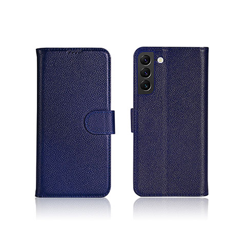 Handytasche Stand Schutzhülle Flip Leder Hülle L06 für Samsung Galaxy S24 5G Blau