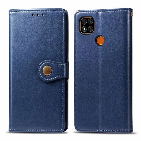 Handytasche Stand Schutzhülle Flip Leder Hülle L06 für Xiaomi Redmi 9C NFC Blau