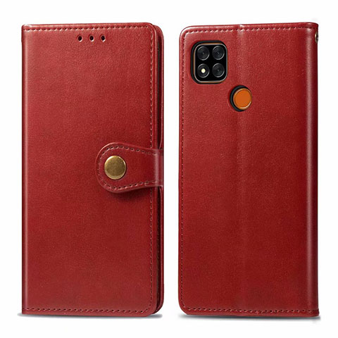 Handytasche Stand Schutzhülle Flip Leder Hülle L06 für Xiaomi Redmi 9C NFC Rot