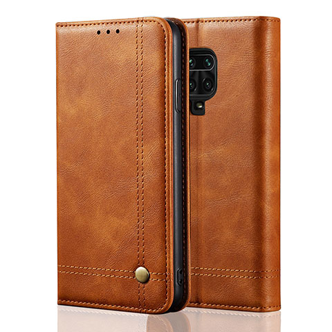 Handytasche Stand Schutzhülle Flip Leder Hülle L06 für Xiaomi Redmi Note 9 Pro Max Orange