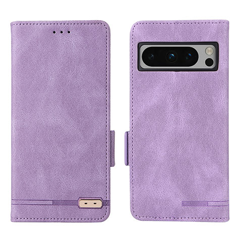 Handytasche Stand Schutzhülle Flip Leder Hülle L06Z für Google Pixel 8 Pro 5G Violett