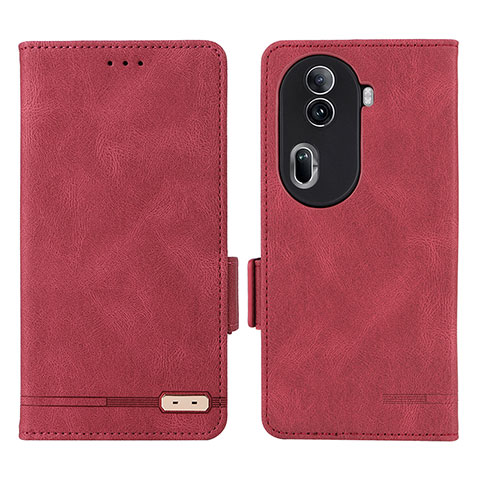 Handytasche Stand Schutzhülle Flip Leder Hülle L06Z für Oppo Reno11 Pro 5G Rot