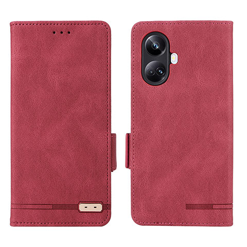 Handytasche Stand Schutzhülle Flip Leder Hülle L06Z für Realme 10 Pro+ Plus 5G Rot