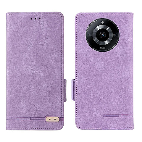 Handytasche Stand Schutzhülle Flip Leder Hülle L06Z für Realme Narzo 60 5G Violett