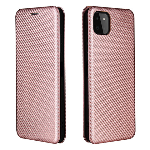 Handytasche Stand Schutzhülle Flip Leder Hülle L06Z für Samsung Galaxy A22s 5G Rosegold