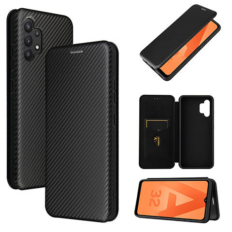 Handytasche Stand Schutzhülle Flip Leder Hülle L06Z für Samsung Galaxy A32 4G Schwarz