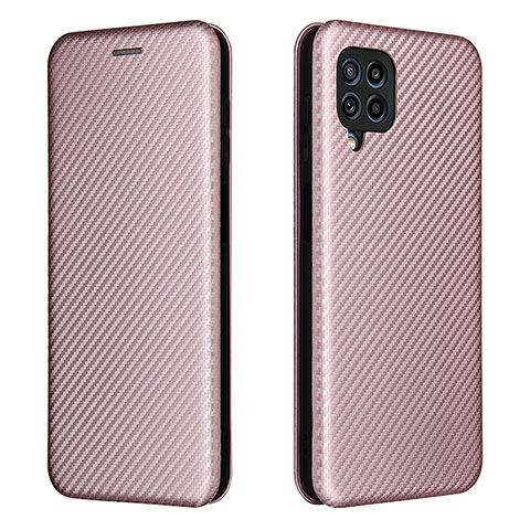 Handytasche Stand Schutzhülle Flip Leder Hülle L06Z für Samsung Galaxy M32 4G Rosegold