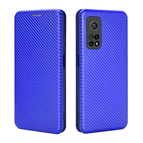 Handytasche Stand Schutzhülle Flip Leder Hülle L06Z für Xiaomi Mi 10T 5G Blau