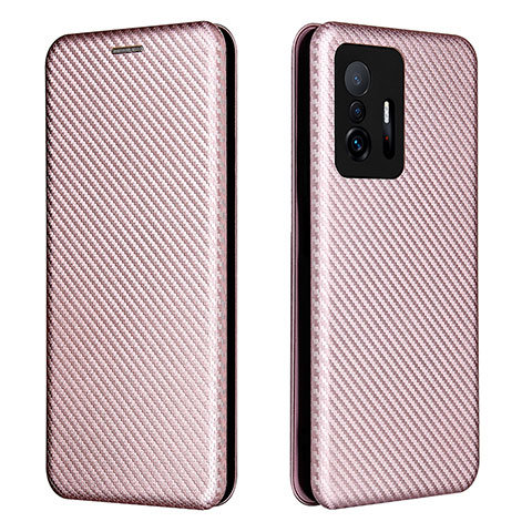 Handytasche Stand Schutzhülle Flip Leder Hülle L06Z für Xiaomi Mi 11T Pro 5G Rosegold