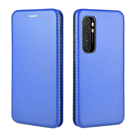 Handytasche Stand Schutzhülle Flip Leder Hülle L06Z für Xiaomi Mi Note 10 Lite Blau