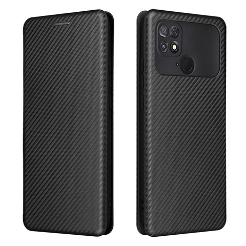 Handytasche Stand Schutzhülle Flip Leder Hülle L06Z für Xiaomi Poco C40 Schwarz