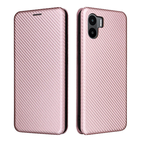 Handytasche Stand Schutzhülle Flip Leder Hülle L06Z für Xiaomi Poco C51 Rosegold