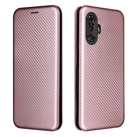 Handytasche Stand Schutzhülle Flip Leder Hülle L06Z für Xiaomi Poco F3 GT 5G Rosegold