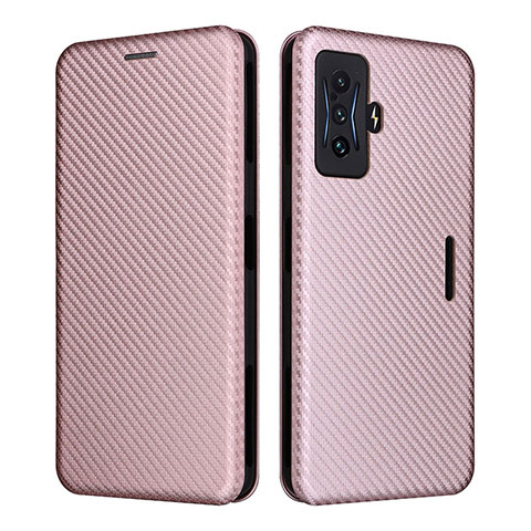 Handytasche Stand Schutzhülle Flip Leder Hülle L06Z für Xiaomi Poco F4 GT 5G Rosegold