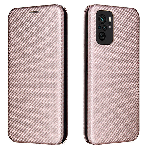 Handytasche Stand Schutzhülle Flip Leder Hülle L06Z für Xiaomi Poco M5S Rosegold