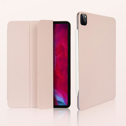 Handytasche Stand Schutzhülle Flip Leder Hülle L07 für Apple iPad Pro 11 (2021) Rosegold