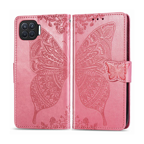 Handytasche Stand Schutzhülle Flip Leder Hülle L07 für Oppo A93 Rosa