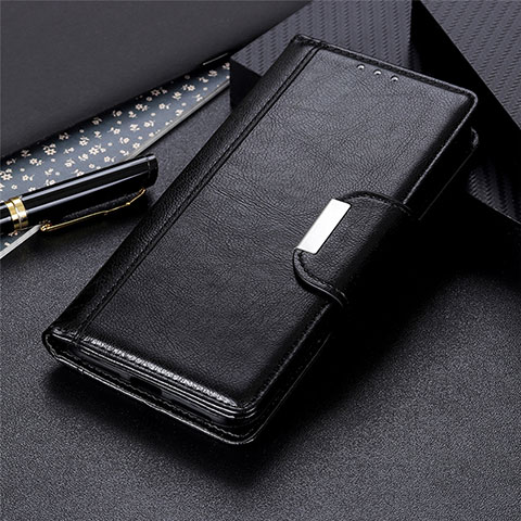 Handytasche Stand Schutzhülle Flip Leder Hülle L07 für Samsung Galaxy A11 Schwarz