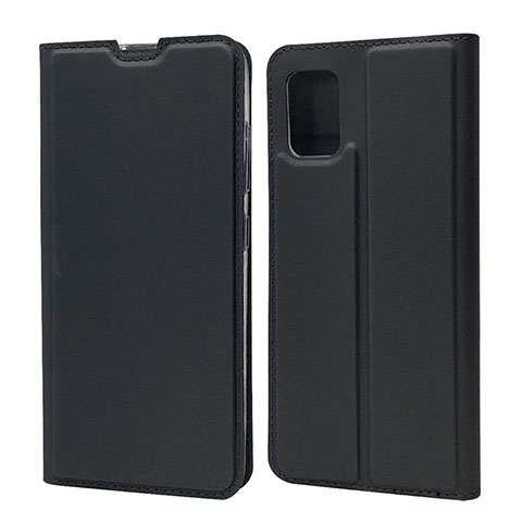 Handytasche Stand Schutzhülle Flip Leder Hülle L07 für Samsung Galaxy A71 4G A715 Schwarz