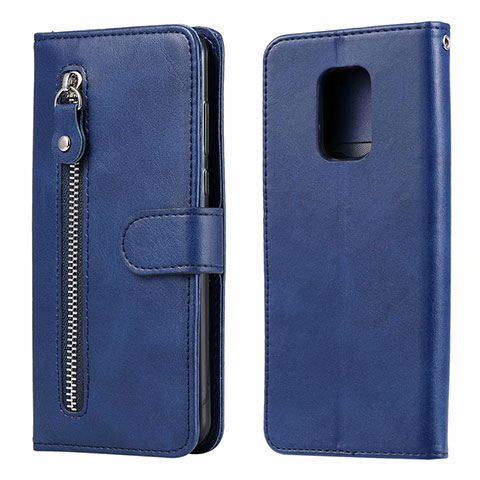 Handytasche Stand Schutzhülle Flip Leder Hülle L07 für Xiaomi Poco M2 Pro Blau