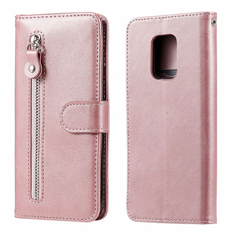 Handytasche Stand Schutzhülle Flip Leder Hülle L07 für Xiaomi Poco M2 Pro Rosegold