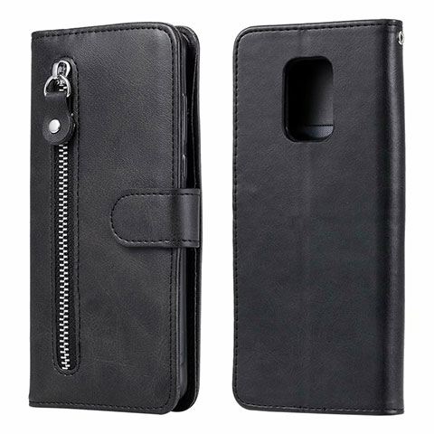 Handytasche Stand Schutzhülle Flip Leder Hülle L07 für Xiaomi Redmi Note 9 Pro Max Schwarz