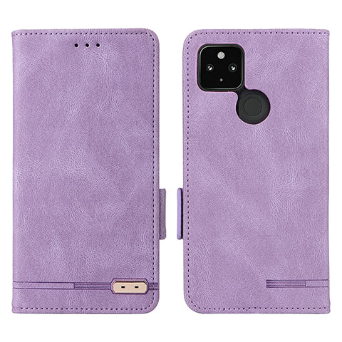 Handytasche Stand Schutzhülle Flip Leder Hülle L07Z für Google Pixel 4a 5G Violett