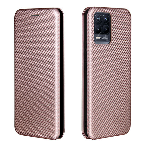 Handytasche Stand Schutzhülle Flip Leder Hülle L07Z für Realme 8 4G Rosegold