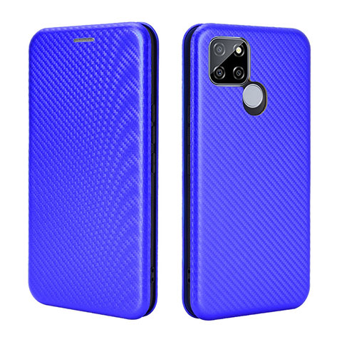 Handytasche Stand Schutzhülle Flip Leder Hülle L07Z für Realme Q2i 5G Blau