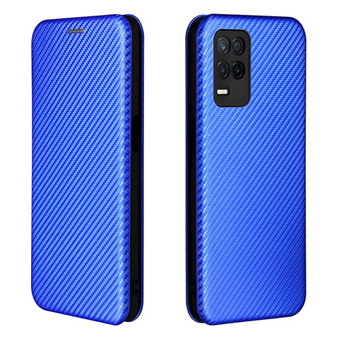 Handytasche Stand Schutzhülle Flip Leder Hülle L07Z für Realme Q3i 5G Blau