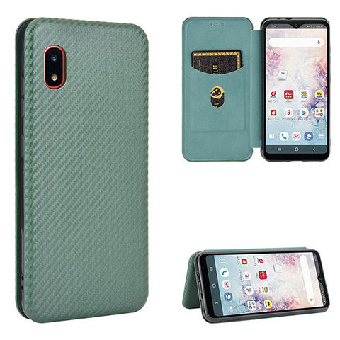 Handytasche Stand Schutzhülle Flip Leder Hülle L07Z für Samsung Galaxy A20 SC-02M SCV46 Grün