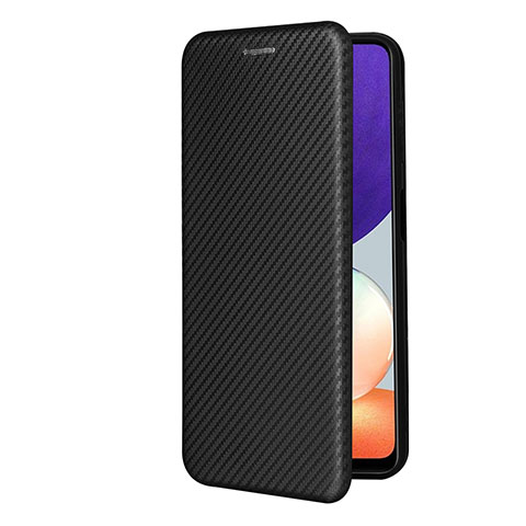 Handytasche Stand Schutzhülle Flip Leder Hülle L07Z für Samsung Galaxy A22 4G Schwarz