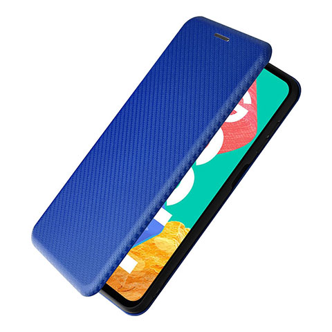 Handytasche Stand Schutzhülle Flip Leder Hülle L07Z für Samsung Galaxy M33 5G Blau