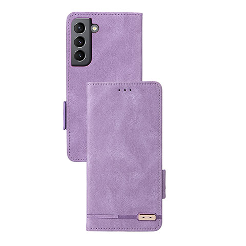 Handytasche Stand Schutzhülle Flip Leder Hülle L07Z für Samsung Galaxy S24 Plus 5G Violett