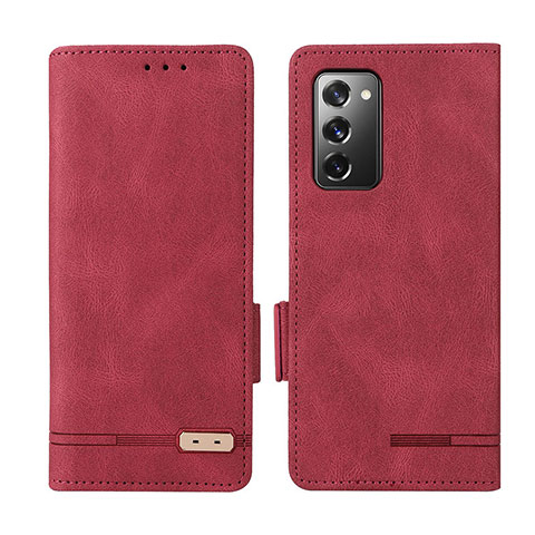 Handytasche Stand Schutzhülle Flip Leder Hülle L07Z für Samsung Galaxy Z Fold2 5G Rot