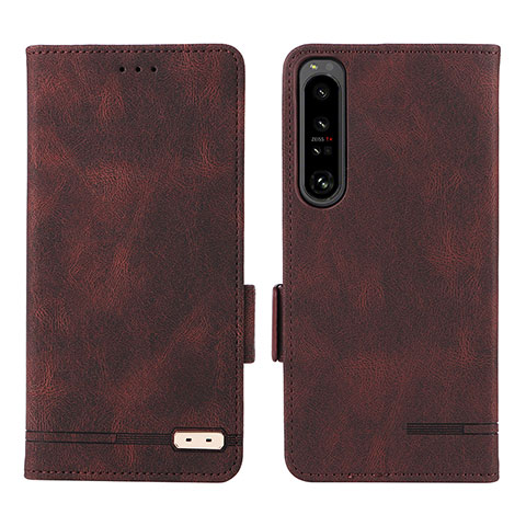 Handytasche Stand Schutzhülle Flip Leder Hülle L07Z für Sony Xperia 1 IV Braun