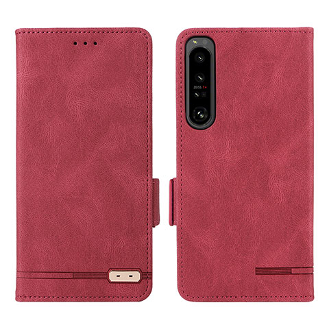 Handytasche Stand Schutzhülle Flip Leder Hülle L07Z für Sony Xperia 1 IV SO-51C Rot