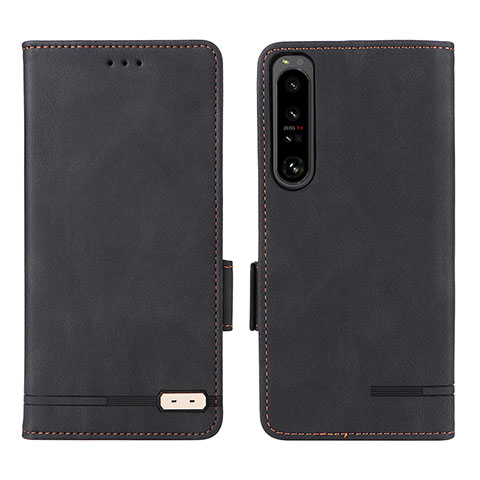 Handytasche Stand Schutzhülle Flip Leder Hülle L07Z für Sony Xperia 1 IV SO-51C Schwarz