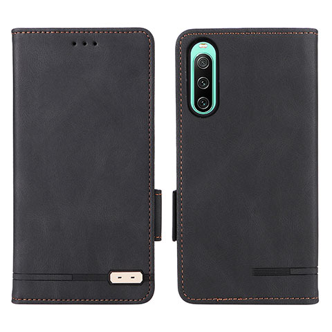 Handytasche Stand Schutzhülle Flip Leder Hülle L07Z für Sony Xperia 10 IV SO-52C Schwarz