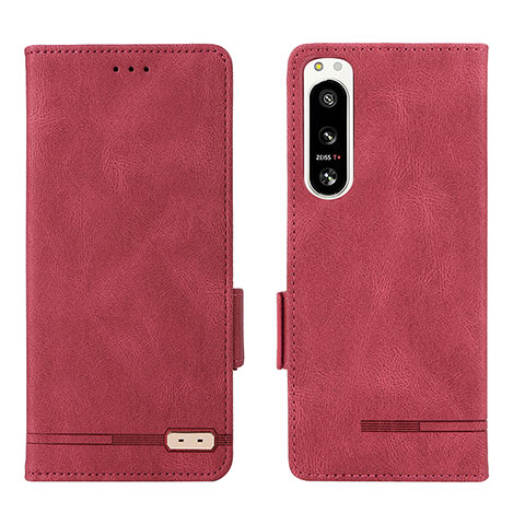 Handytasche Stand Schutzhülle Flip Leder Hülle L07Z für Sony Xperia 5 IV Rot