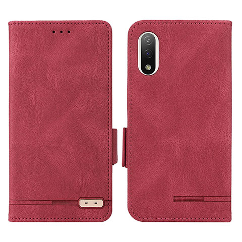 Handytasche Stand Schutzhülle Flip Leder Hülle L07Z für Sony Xperia Ace III SO-53C Rot